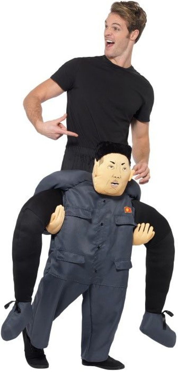 Leger & Oorlog Kostuum | Op De Rug Van Korea Dictator Kim | Man | One Size | Carnaval kostuum |  